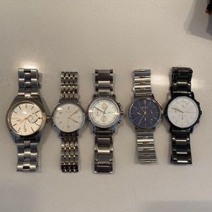 Dkny metal band watches -set of 5